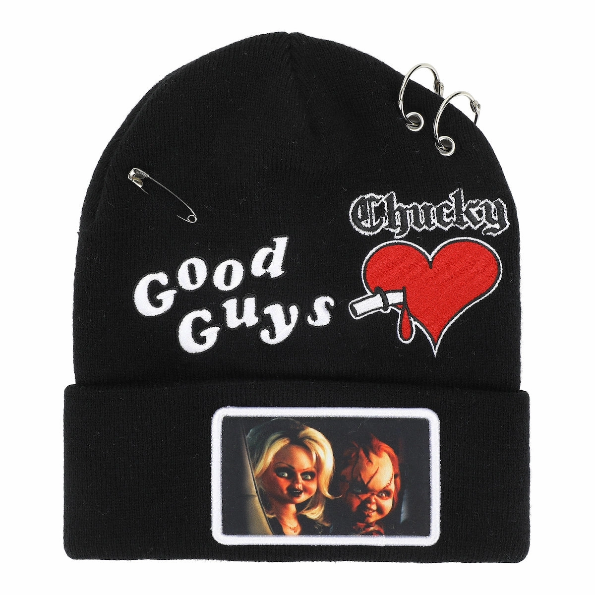 Mild Weather Bride of Chucky Embroidered & Sublimated Patch Cuff Beanie