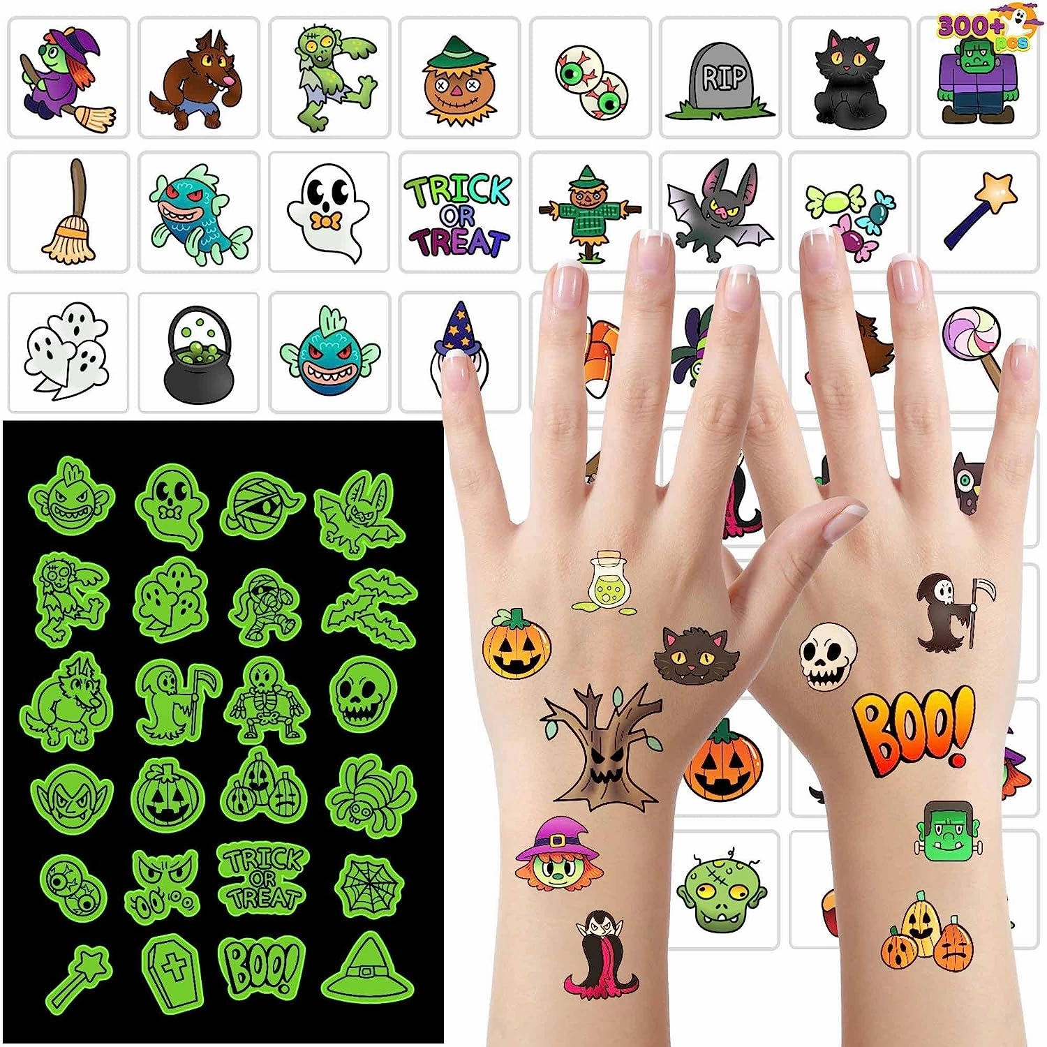 Assorted Halloween Tattoos Scary Accessories