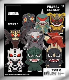 Godzilla Classic Series 3 Foam Bag Clip (Blind Bag) Mysterious Accessories Creepy Ornaments