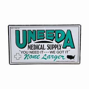 Return of the Living Dead - Uneeda Medical Supply Metal Sign Whimsical Party