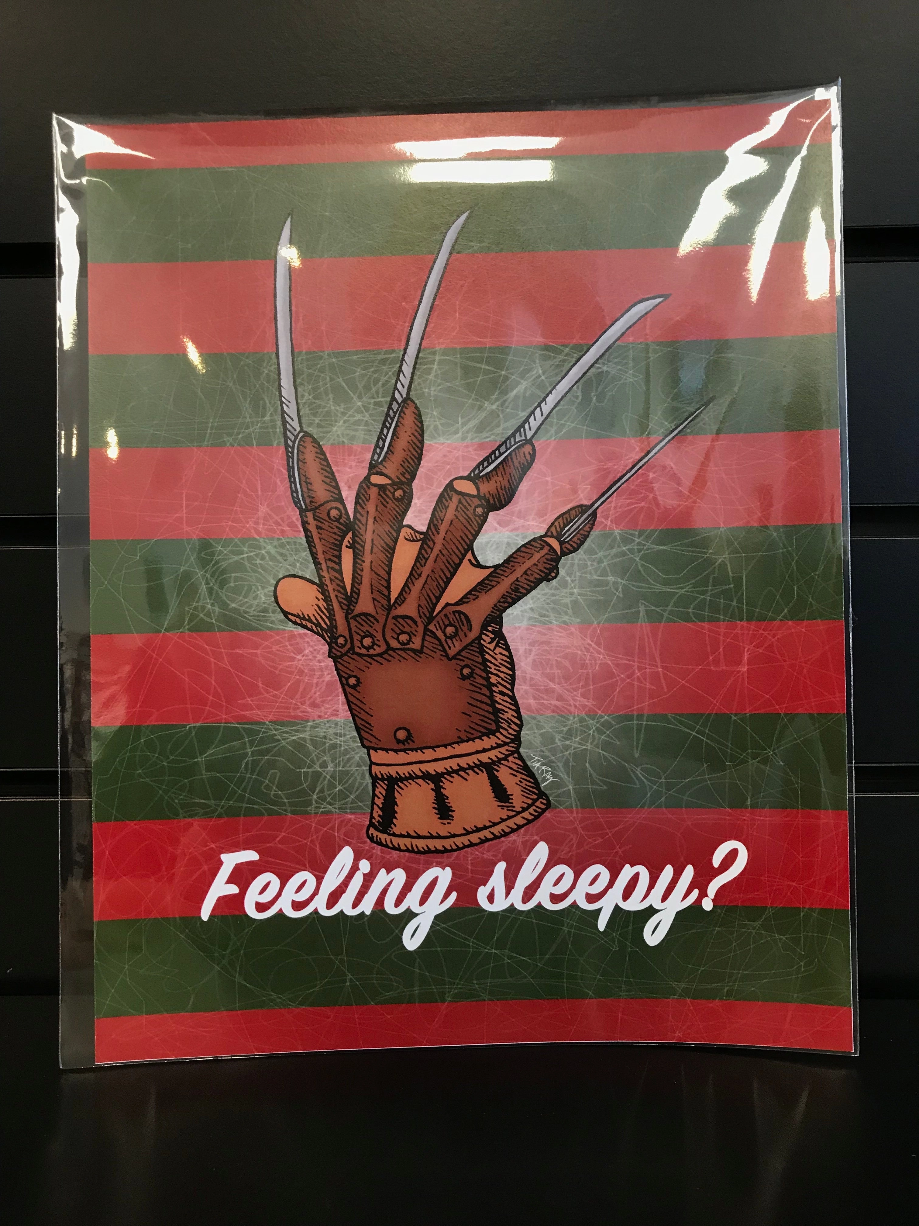 Playful Ornaments Mysterious Props Feeling Sleepy? Freddy Kruger 8x10 Art Print