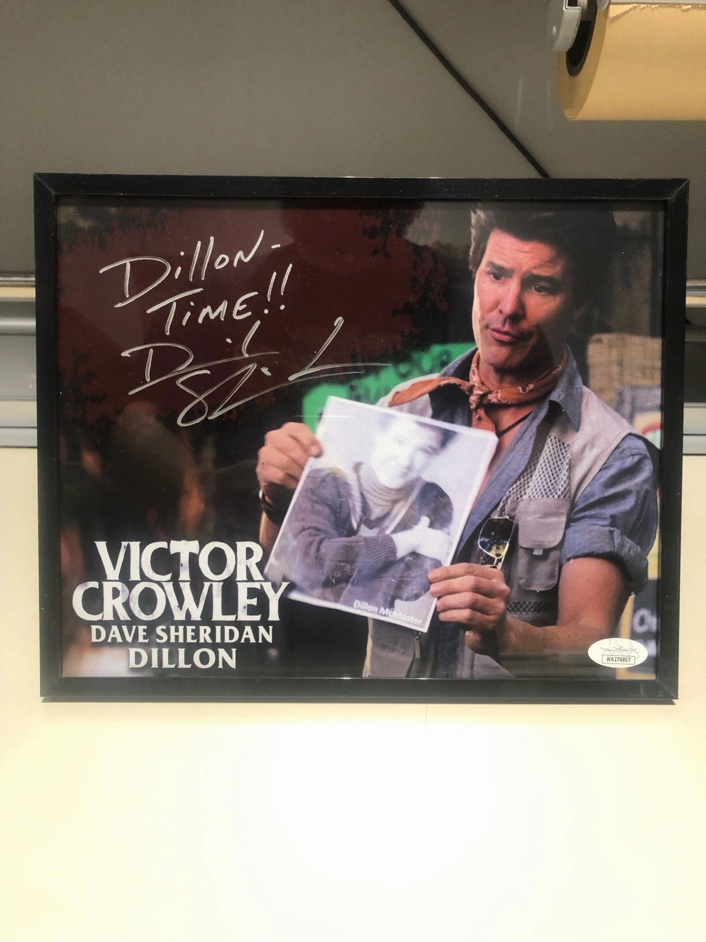 Framed Dave Sheridan Victor Crowley 8x10 Charming Masks