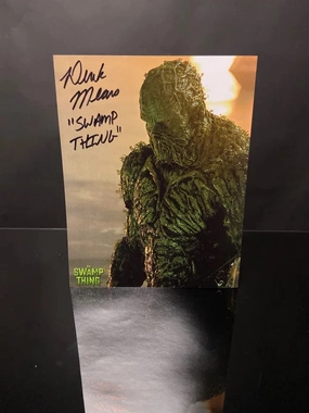 Mystical Figures Spooky Masks Derek Mears Signed 8x10 Swamp Thing (JSA Certified)
