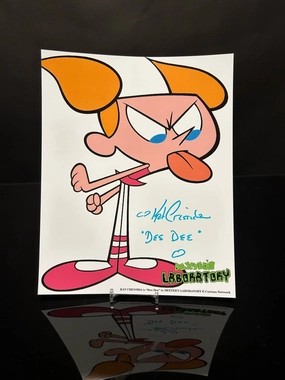 Wicked Treats Ghostly Decorations Kat Cressida Signed Dexter's Laboratory 8x10 V1