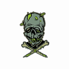 Ghoulish Ornaments Toxictoons - Zombie Kook! Enamel Pin