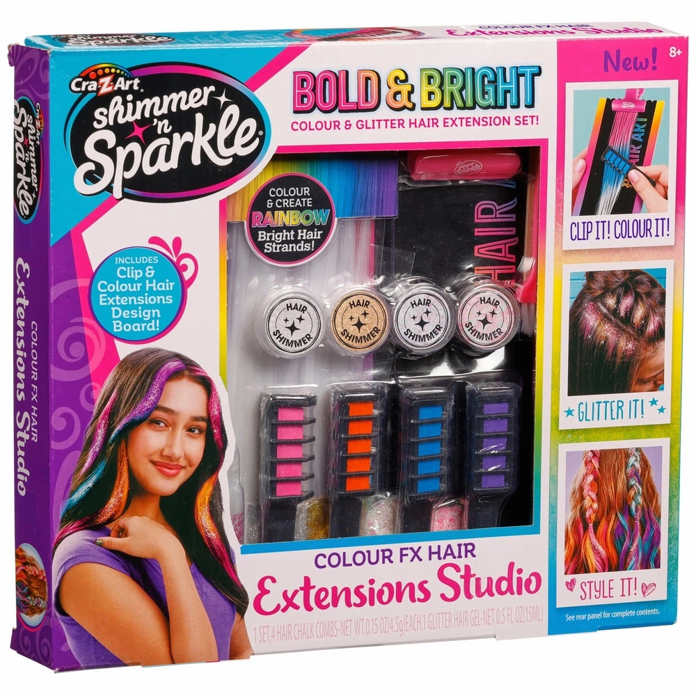 Shimmer N' Sparkle Colour FX Hair Extension Studio Game Convention Philosophical Themes