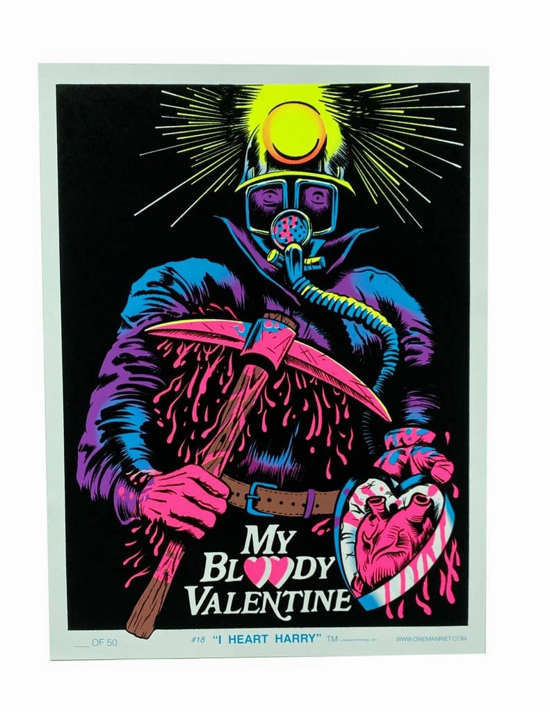 My Bloody Valentine Blacklight Poster - Limited Edition Wicked Party