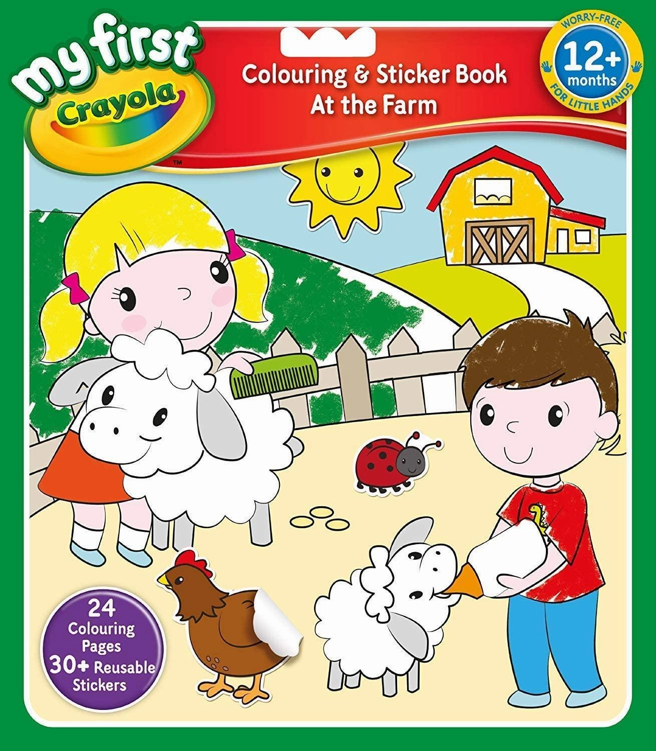 Day One Patch Trivia Challenge My First Crayola The Farm Colouring and Sticker Book