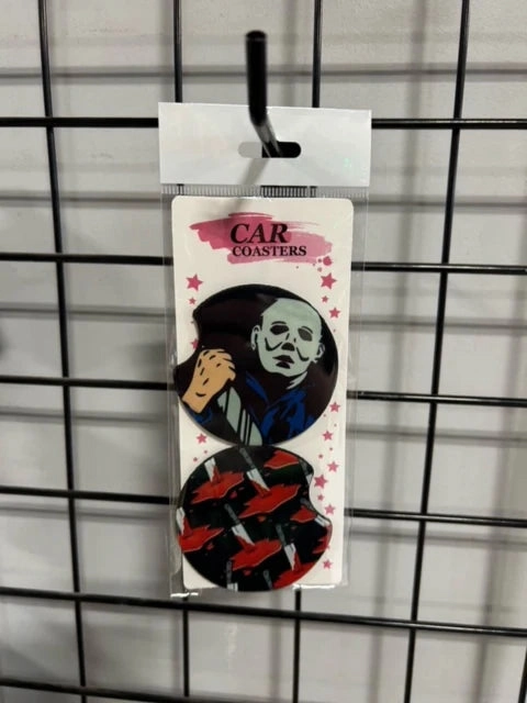 E Ornaments Myers Bloody Knife Car Coasters