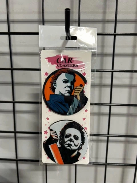 Charming Accessories Myers Ready To Attack Car Coasters