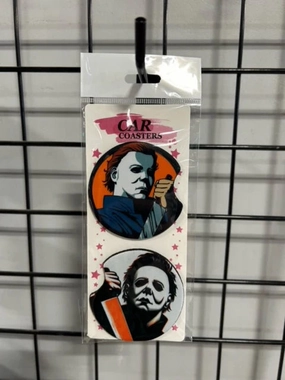Monster Ornaments Myers Ready To Attack Car Coasters