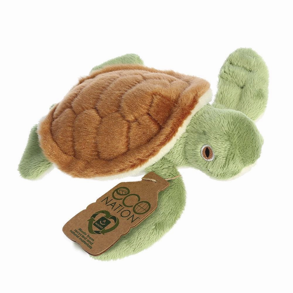 AURORA 35089 Eco Nation Mini Turtle 13cm Soft Toy Mini Gimcrack