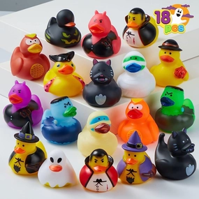 Spooky Ornaments Frightening Decor 18 Halloween Novelty Assorted Rubber Ducks