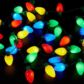 6 Pcs Christmas Nacklace 12 light bulbs Mysterious Figures Wicked Treats