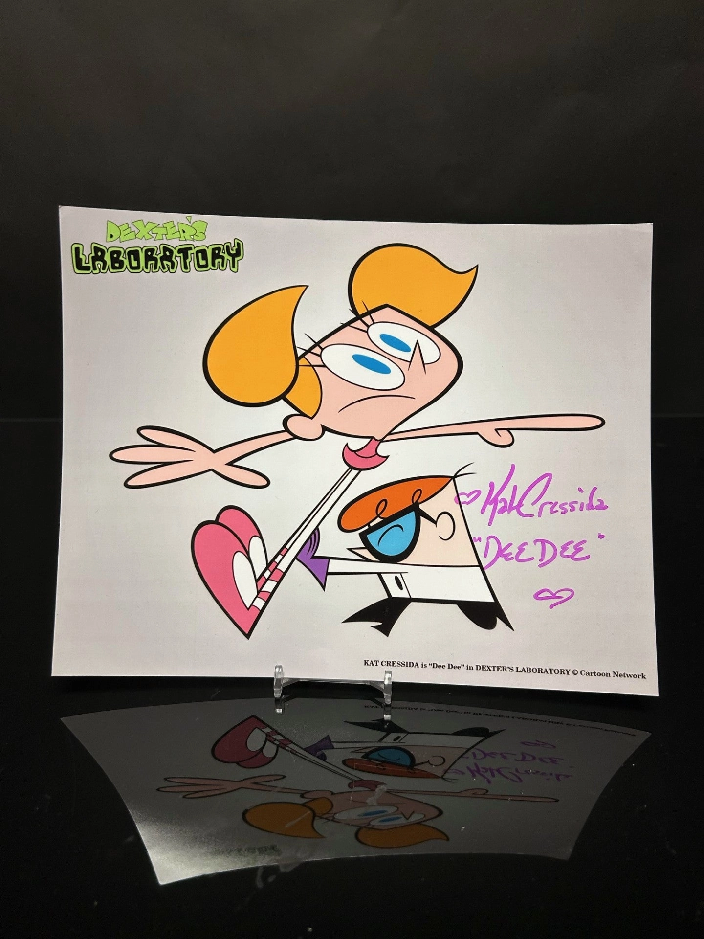 Enchanting Ornaments Kat Cressida Signed Dexter's Laboratory 8x10 V2
