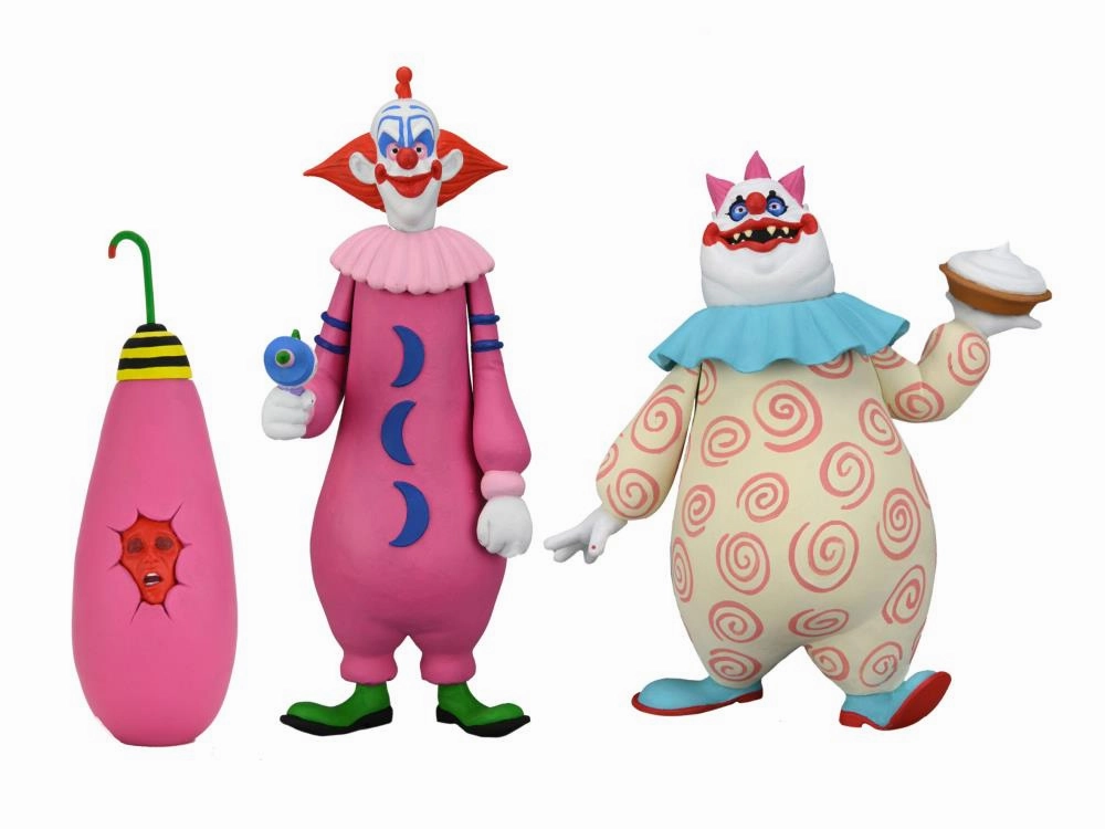 Scary Props Haunted Accents Killer Klowns From Outer Space Toony Terrors Slim & Chubby Two-Pack