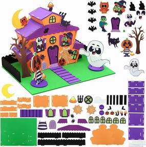 Charming Accessories Enchanting Props Foam Spooky residence 3D Kit, 2 Pack