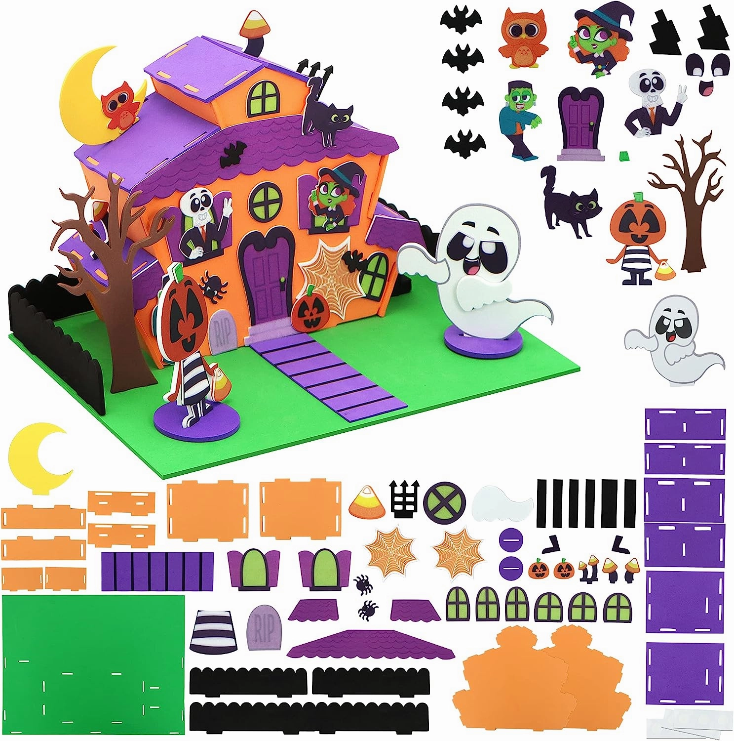 Charming Accessories Enchanting Props Foam Spooky residence 3D Kit, 2 Pack