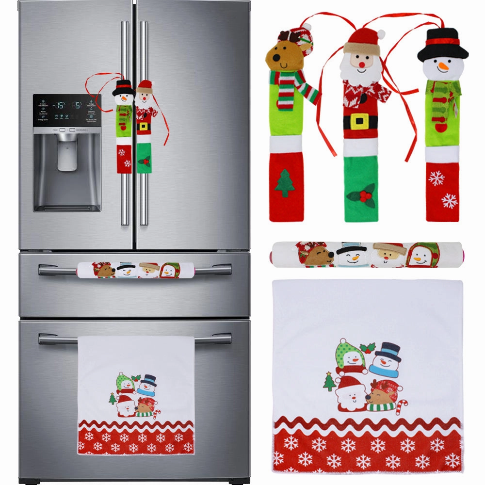 Mystical Crafts Christmas Kitchen Appliance Handle Covers, 5 Pcs Fantastic Designs
