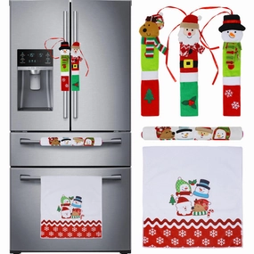 Mystical Crafts Christmas Kitchen Appliance Handle Covers, 5 Pcs Fantastic Designs