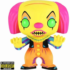 IT Pennywise Black Light Funko Pop! - Entertainment Earth Exclusive Scary Decor Whimsical Supplies