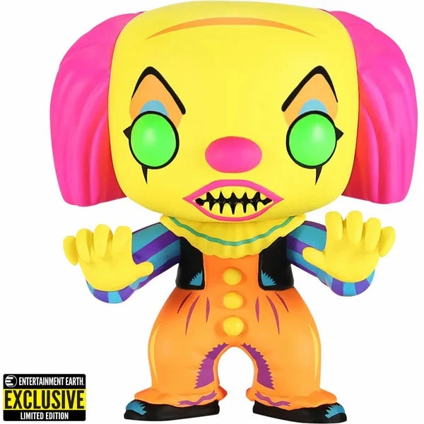 IT Pennywise Black Light Funko Pop! - Entertainment Earth Exclusive Scary Decor Whimsical Supplies
