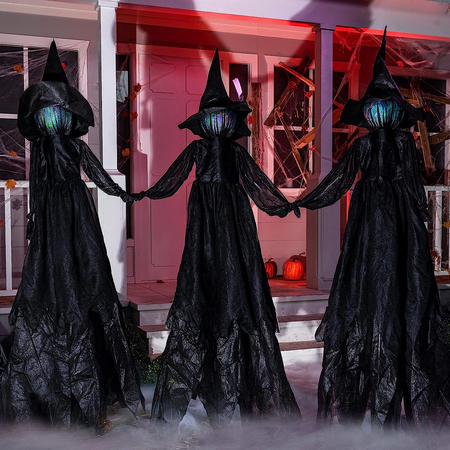 Charming Figures Enchanting Decorations 3 Pack 4.2 FT Halloween Witch Yard Decorations