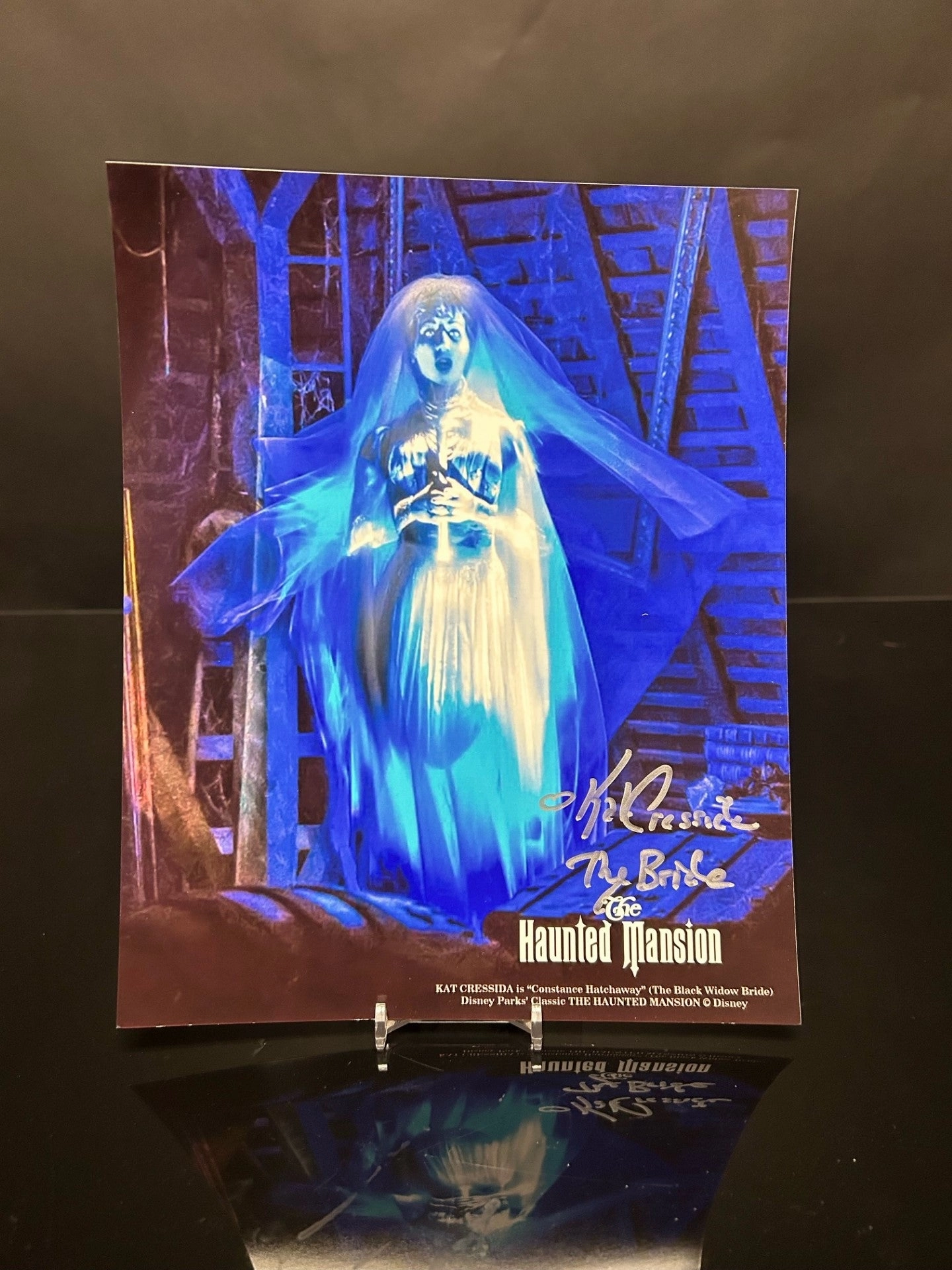 Kat Cressida Signed Haunted Mansion 8x10 V2 Playful Lights