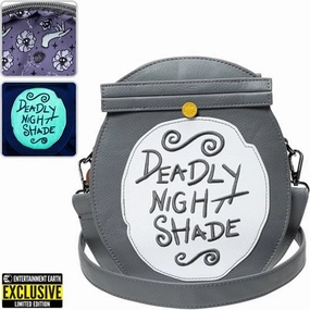 The Nightmare Before Christmas Deadly Night Shade Crossbody Purse - Entertainment Earth Exclusive Mysterious Accents
