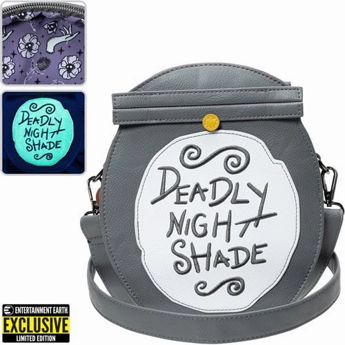 The Nightmare Before Christmas Deadly Night Shade Crossbody Purse - Entertainment Earth Exclusive Mysterious Accents