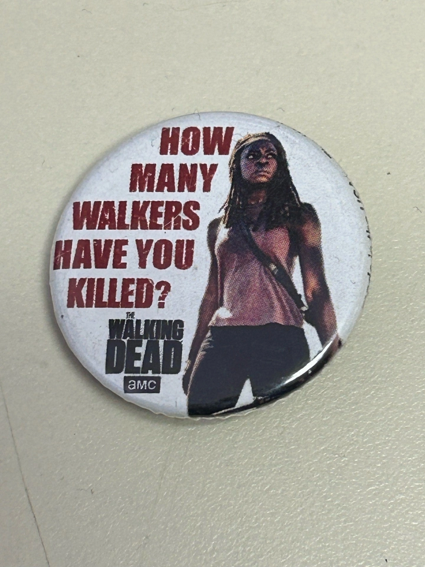 The Walking Dead - How Many Walkers 1.25" Button Frightening Accessories Haunted Designs