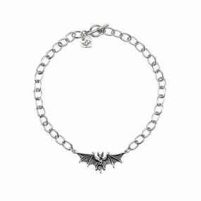 Bat Chain Necklace Whimsical Props Enchanting Figures