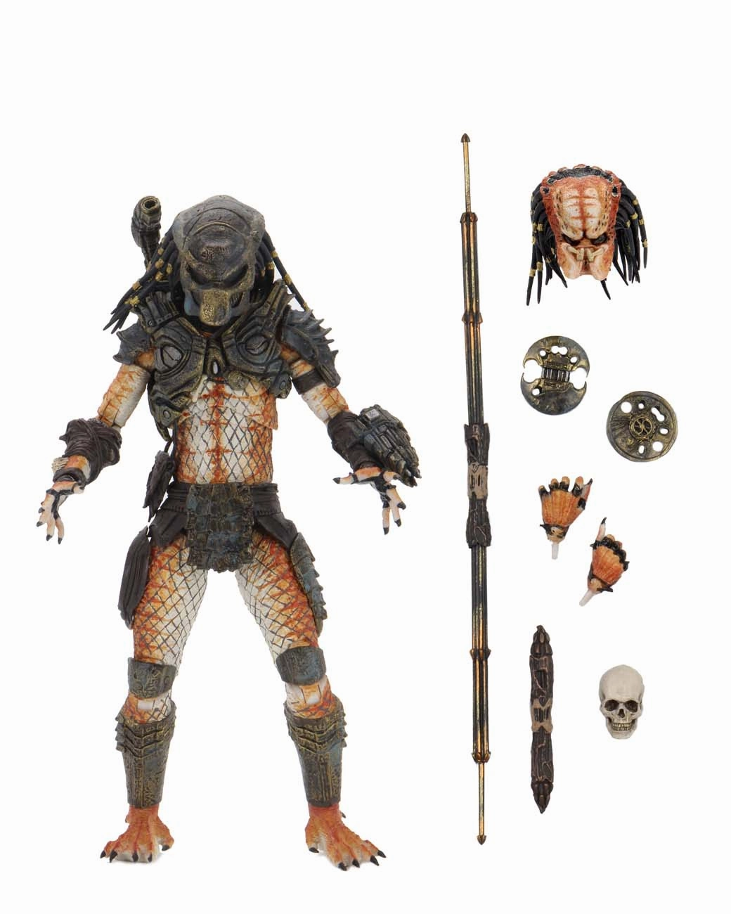Predator 2 ?C 7?? Scale Action Figure ?C Ultimate Stalker Predator Ghostly Accessories Creepy Party