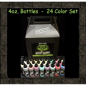 NIGHT SHADES Rubber Mask Paint  - 4 oz. Set Spooky Crafts Spooky Decorations
