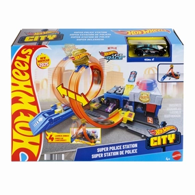 Hot Wheels City Super Police Station Hair Animation