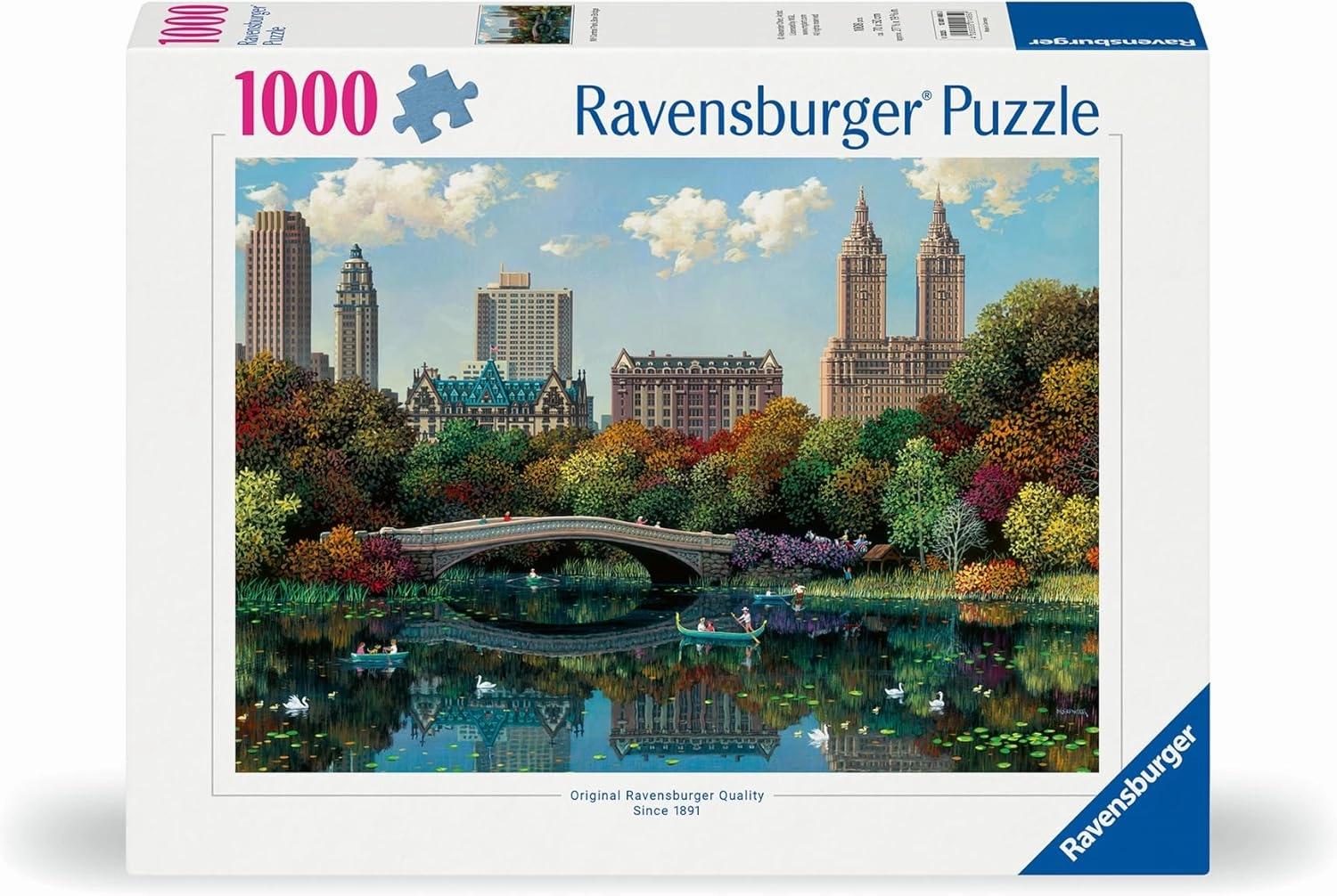 Peace Find Brain Exercise NY Central Park, Bow Bridge 1000pc Puzzle