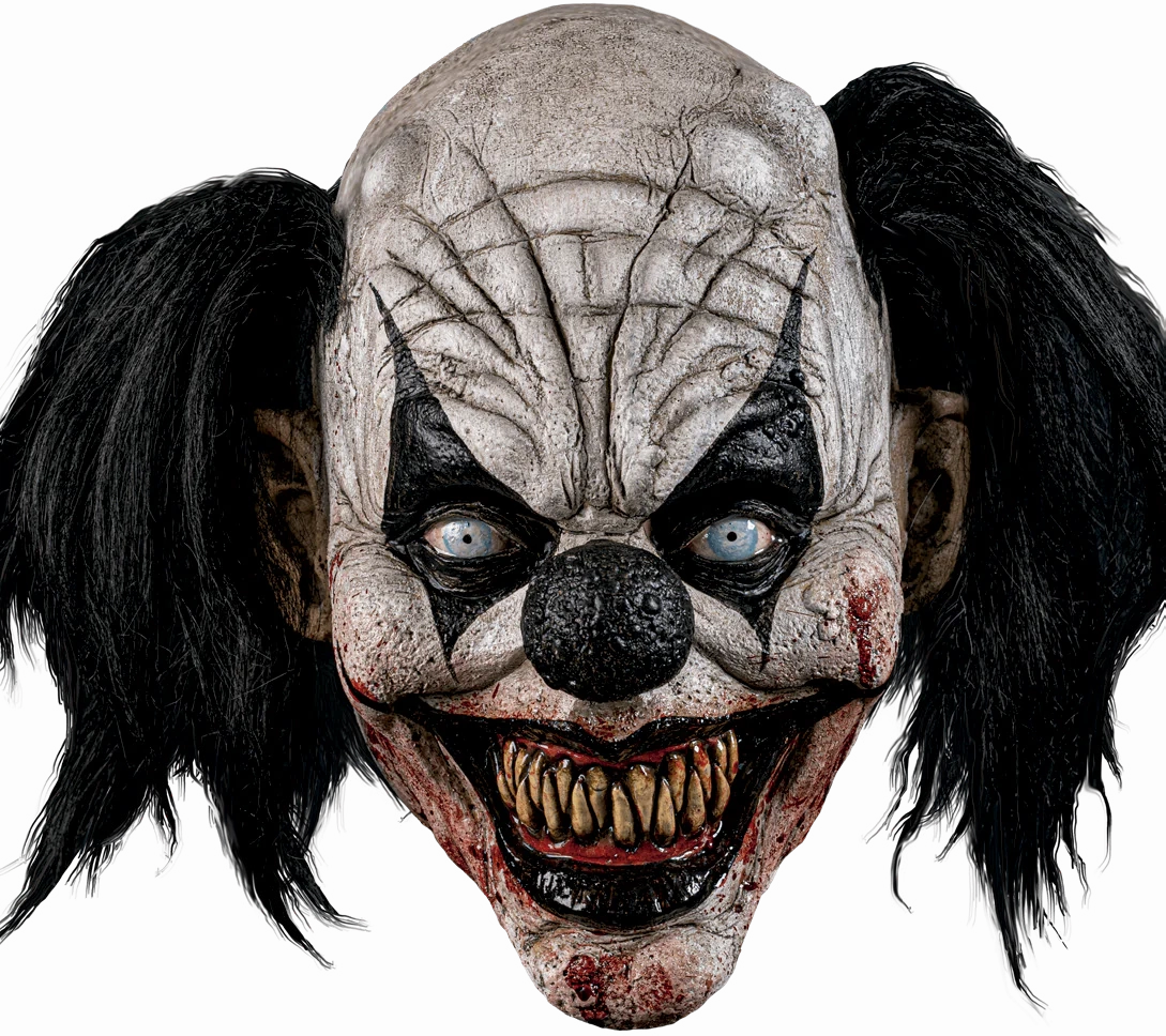 Mystical Masks Haunted Accents Oktober Studios - Carnevil Scary Clown Latex Mask