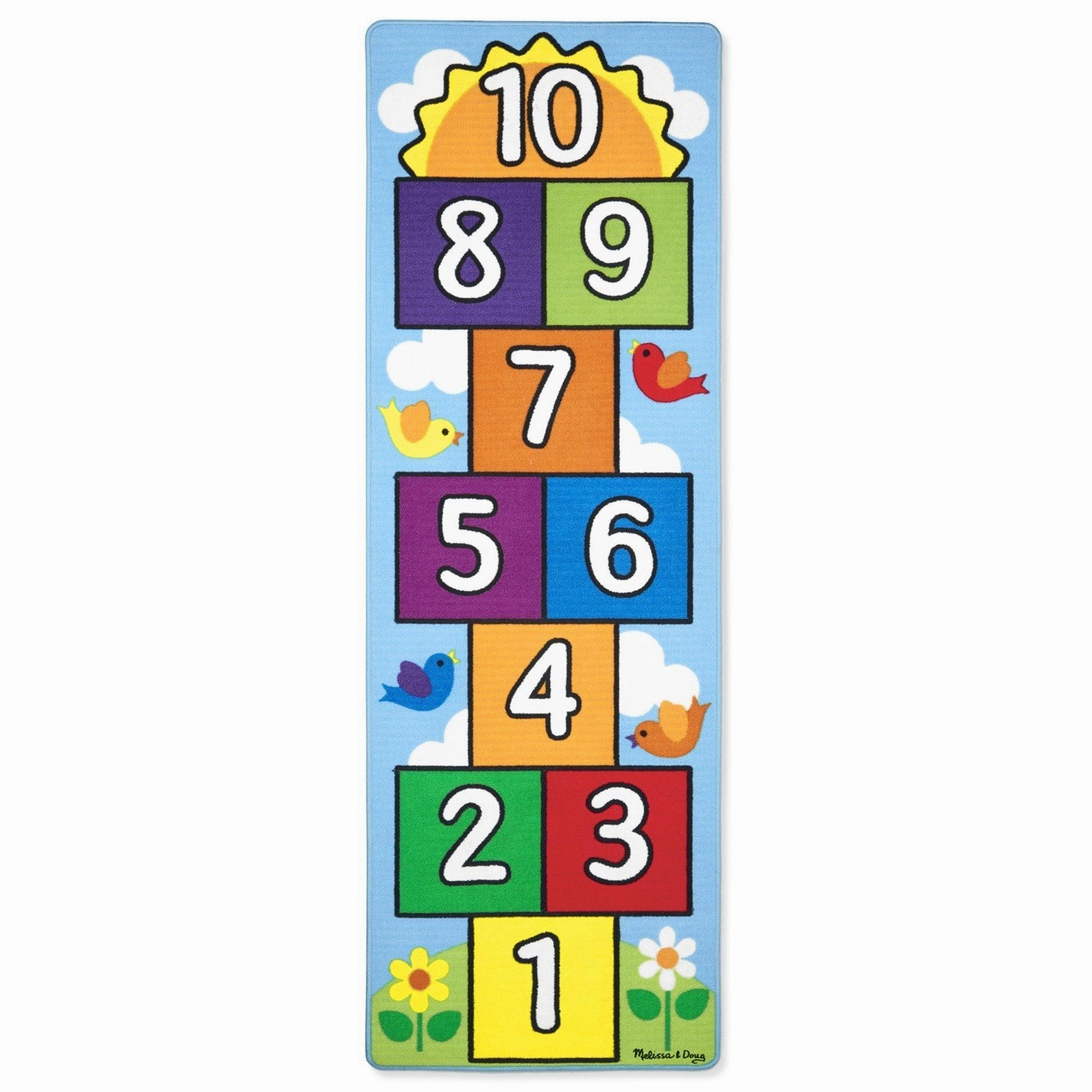 Melissa & Doug 19402 Hop & Count Hopscotch Rug Unlimited Possibilities Limited Stock