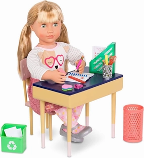 Review Copy Our Generation Doll School Desk