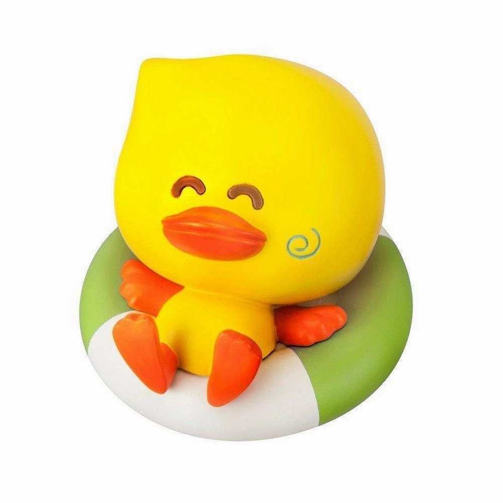 Premium Quality Philosophical Depth Infantino Bath Duck Squirt & Temperature Tester Toy
