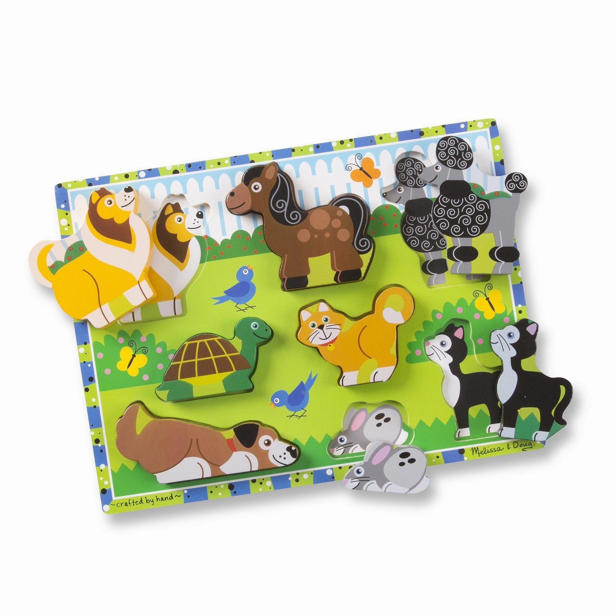 Environmental Policy Era Specific Melissa & Doug 13724 Pets Chunky Puzzle - 8 Pieces