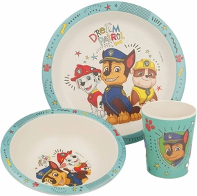 Limit Break Gacha Mechanic PAW Patrol ECO Friendly Bamboo Dining Set