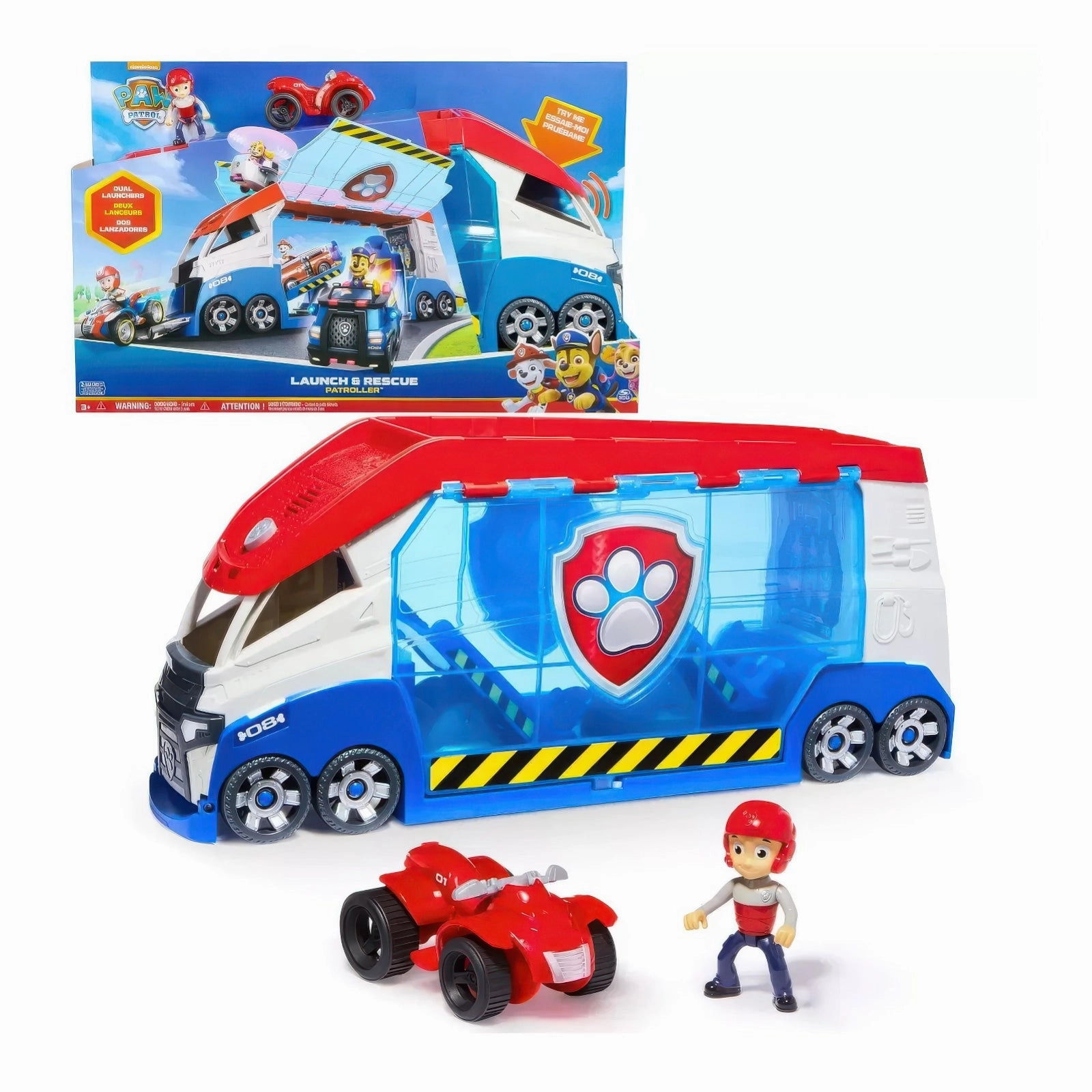 PAW PATROL Launch'n Rescue PAW Patroller Team Vehicle Legendary Status Future Utopia