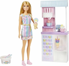 Diverse Characters Barbie Ice Cream Shop Playset