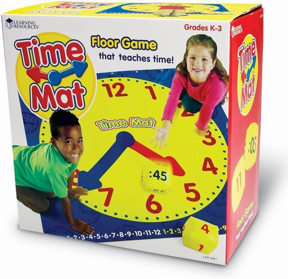 Learning Resources Time Activity Mat, Learning Clock Skill Development