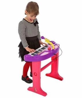 Combined Effort Peppa Pig Electronic Keyboard - Purple/Red
