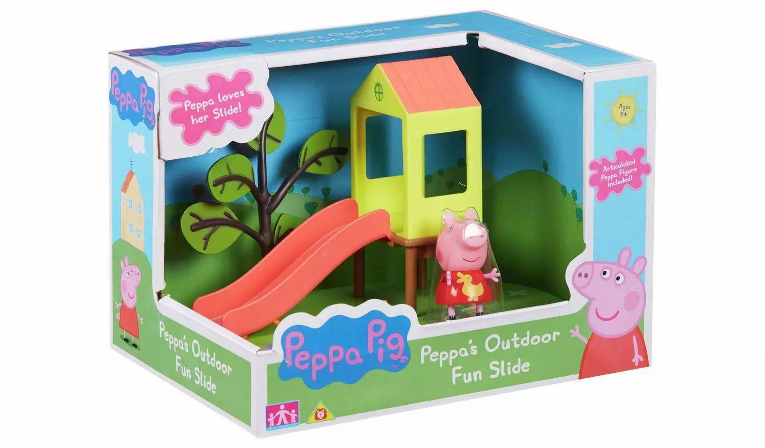 Press Tour Rather Rare Peppa Pig's Outdoor Fun Slide Playset