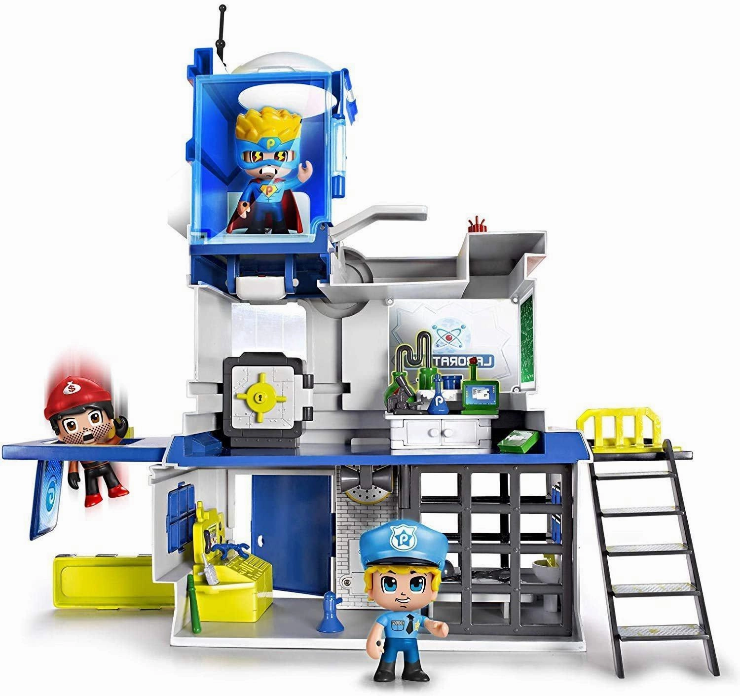 Pinypon Action Traps, Composed of the Police Station with Dungeon, Laboratory and Superhero Lard Language Support