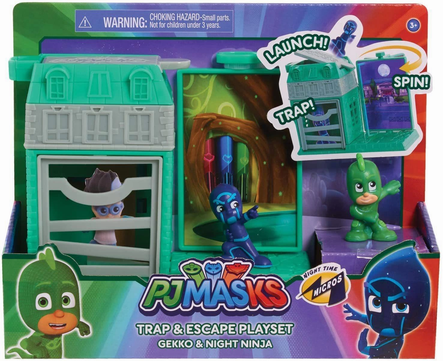 Art Book PJ MASKS Night-Time Micros Trap & Escape Playset - Assortment