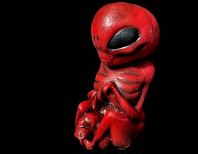 Area 51 Alien Embryo Jar - Red Variant Enchanting Props Charming Crafts